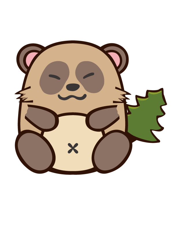 えちょぶろぐの狸キャラクター